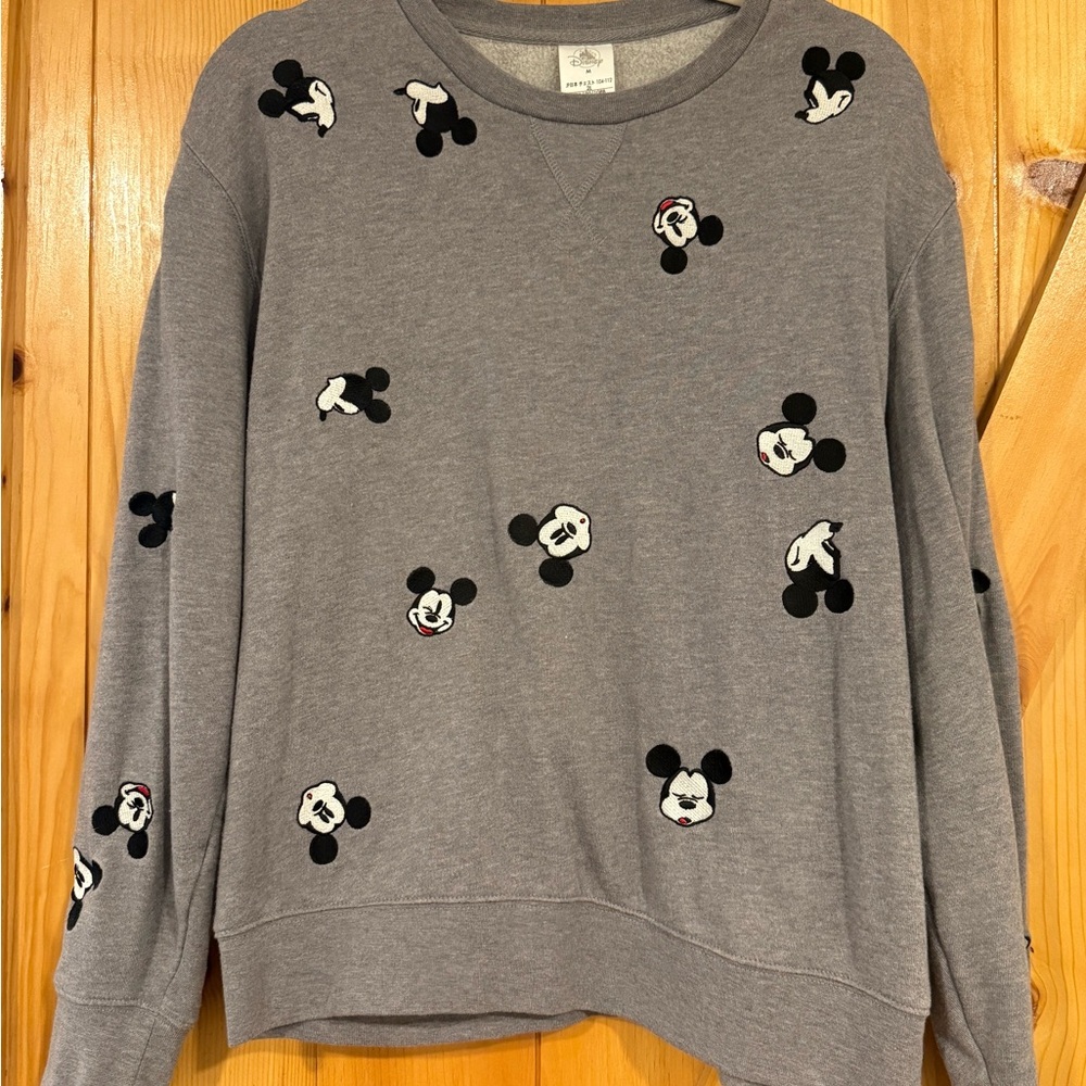 Disney Gray Mickey Mouse Women's Sweater